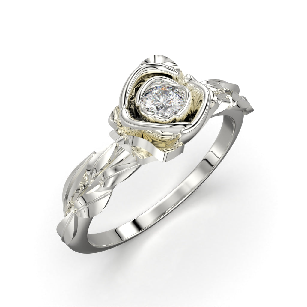 Pink ring with circular cut