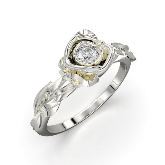 Pink ring with circular cut