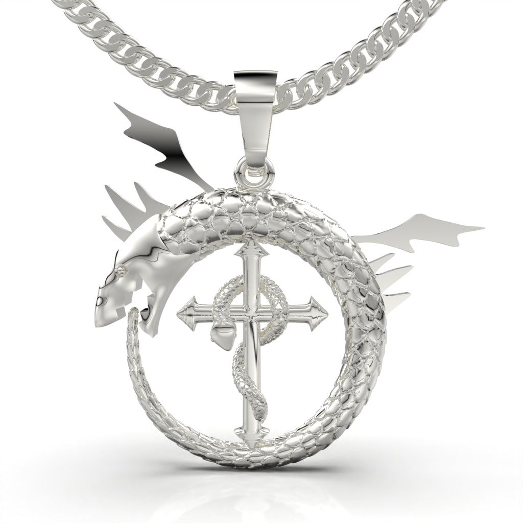 Collar de dragón y serpiente