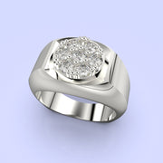 Anillo Circle con corte circular