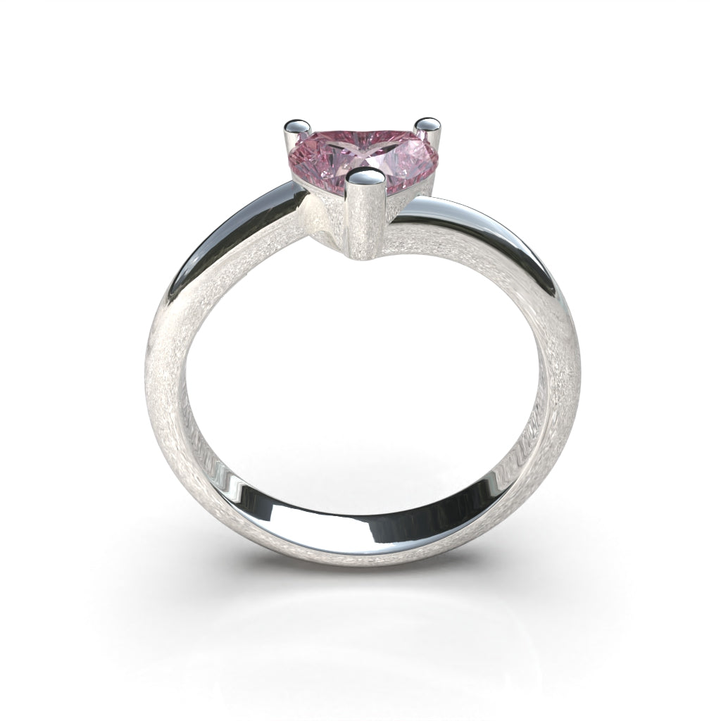 Heart band ring