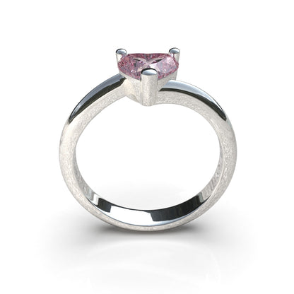 Heart band ring