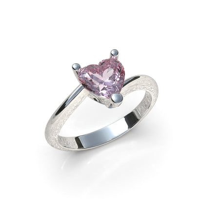 Heart band ring