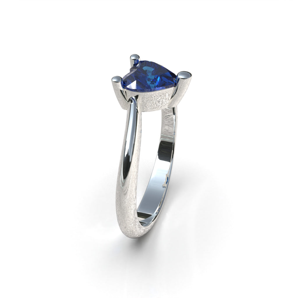 Heart band ring