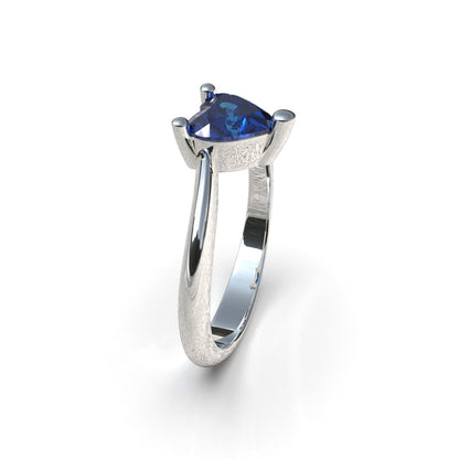 Heart band ring