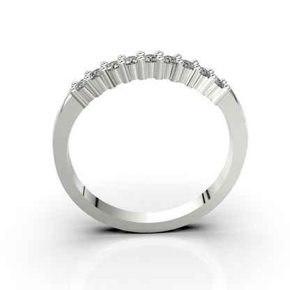 Baby half-hoop ring - 950 Silver | Luya Jewelry