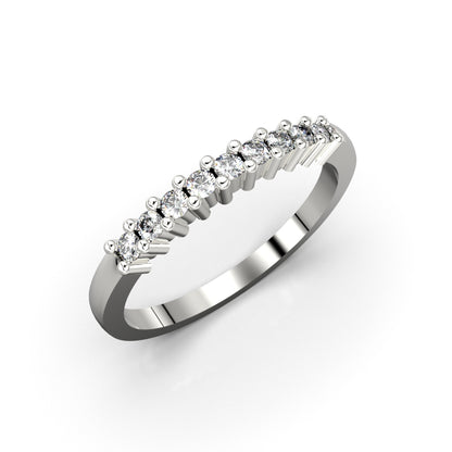 Baby half-hoop ring - 950 Silver | Luya Jewelry