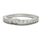 Pulsera tennis de 4 mm en plata 950