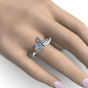 Anillo Sirena con corte corazón