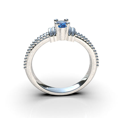 Always Duality Promise Ring - 950 Silver | Luya Jewelry