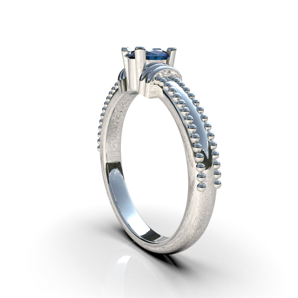 Always Duality Promise Ring - 950 Silver | Luya Jewelry