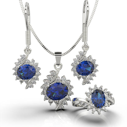 Set de joyas de amor en plata 950
