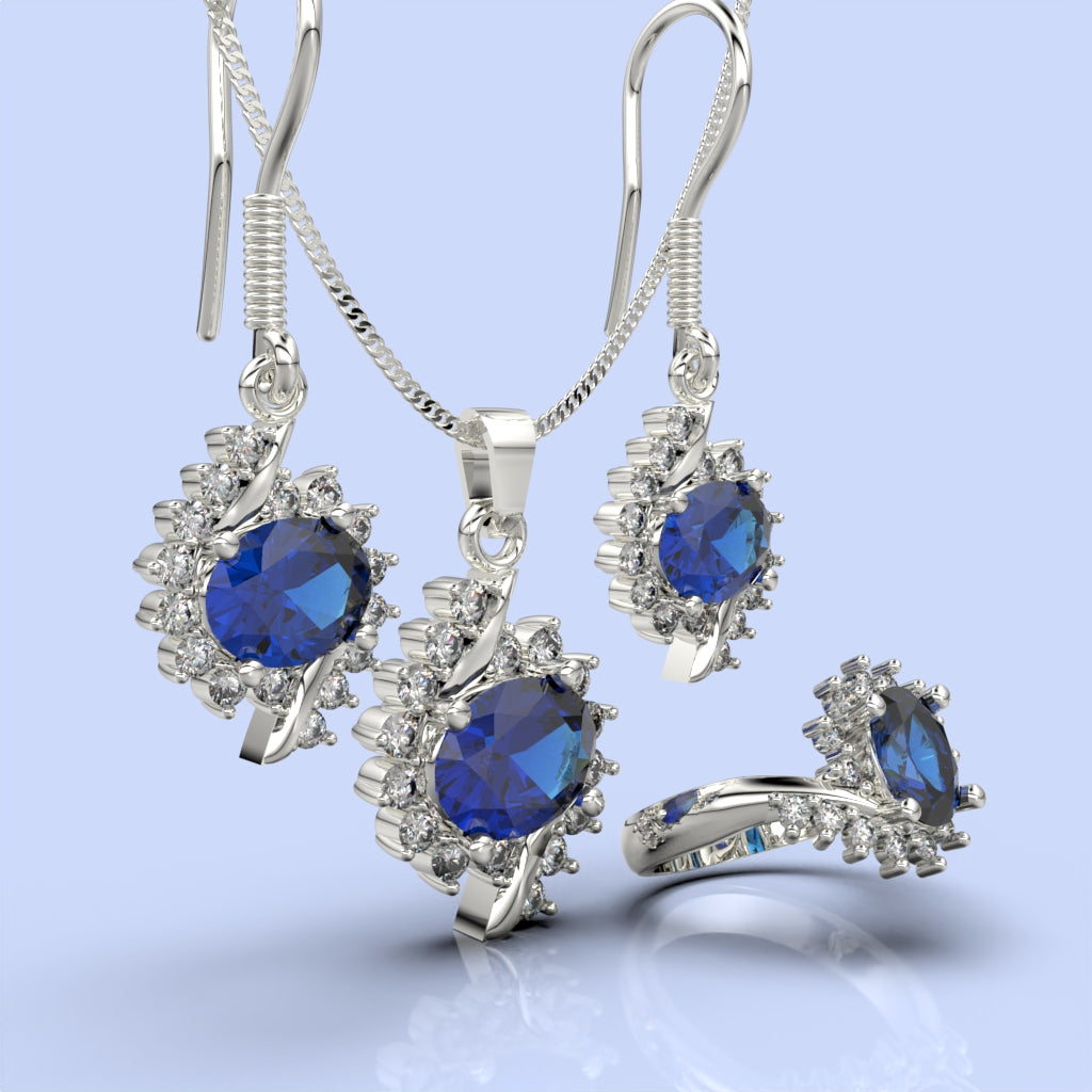 Set de joyas de amor en plata 950