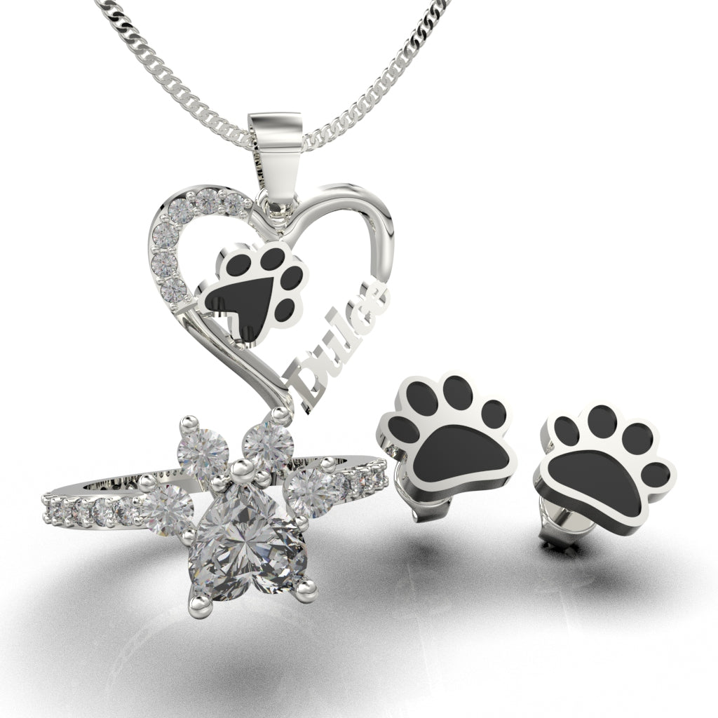 Set de joyas con nombre en plata 950 – Colección My Son