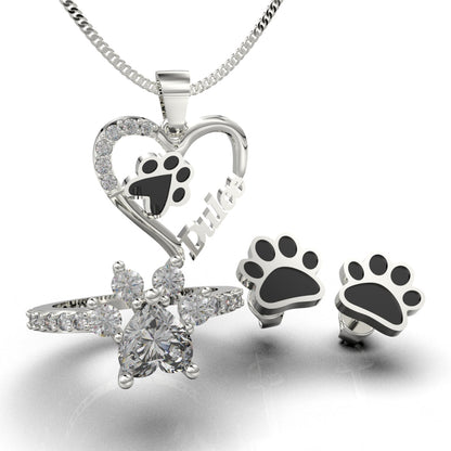 Set de joyas con nombre en plata 950 – Colección My Son