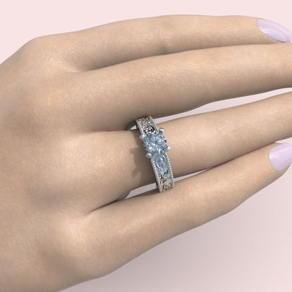 Li ring with circular cut