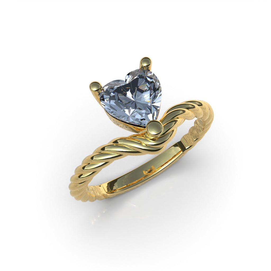 Anillo Cuerda corazón