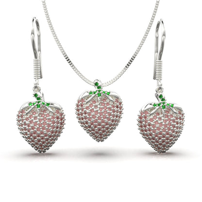 Set de joyas en plata 950 – Colección Strawberry