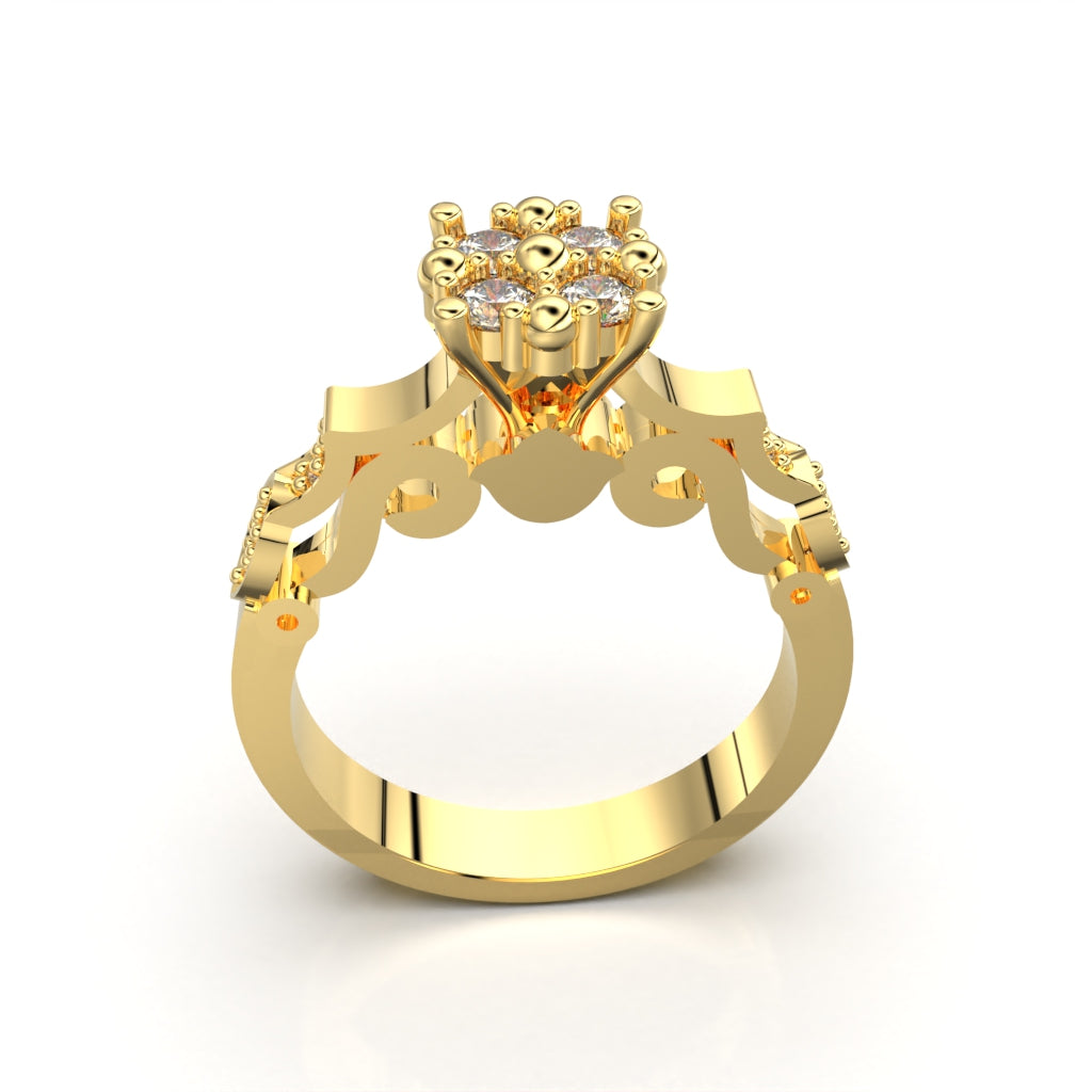 Anillo de Compromiso Alquimia - Plata 950 | Luya Joyería