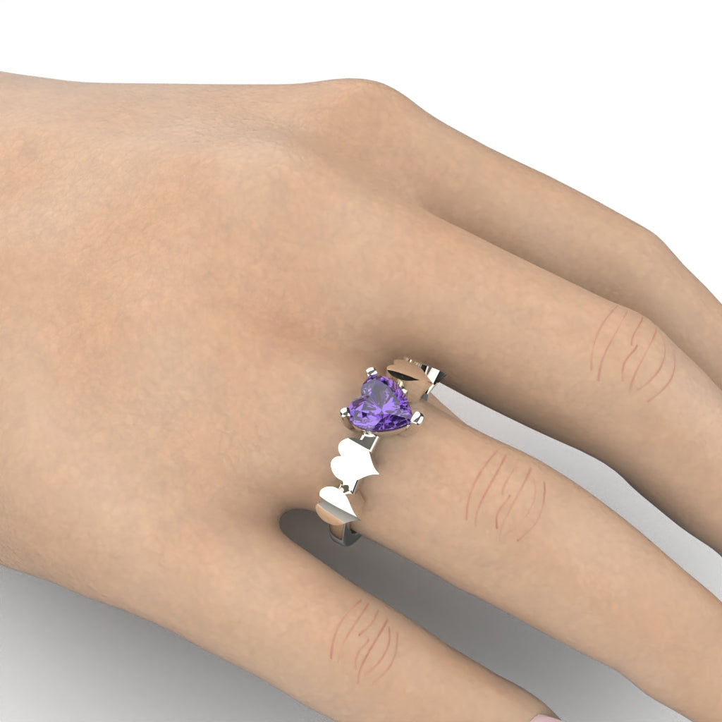 Heart-shaped ring
