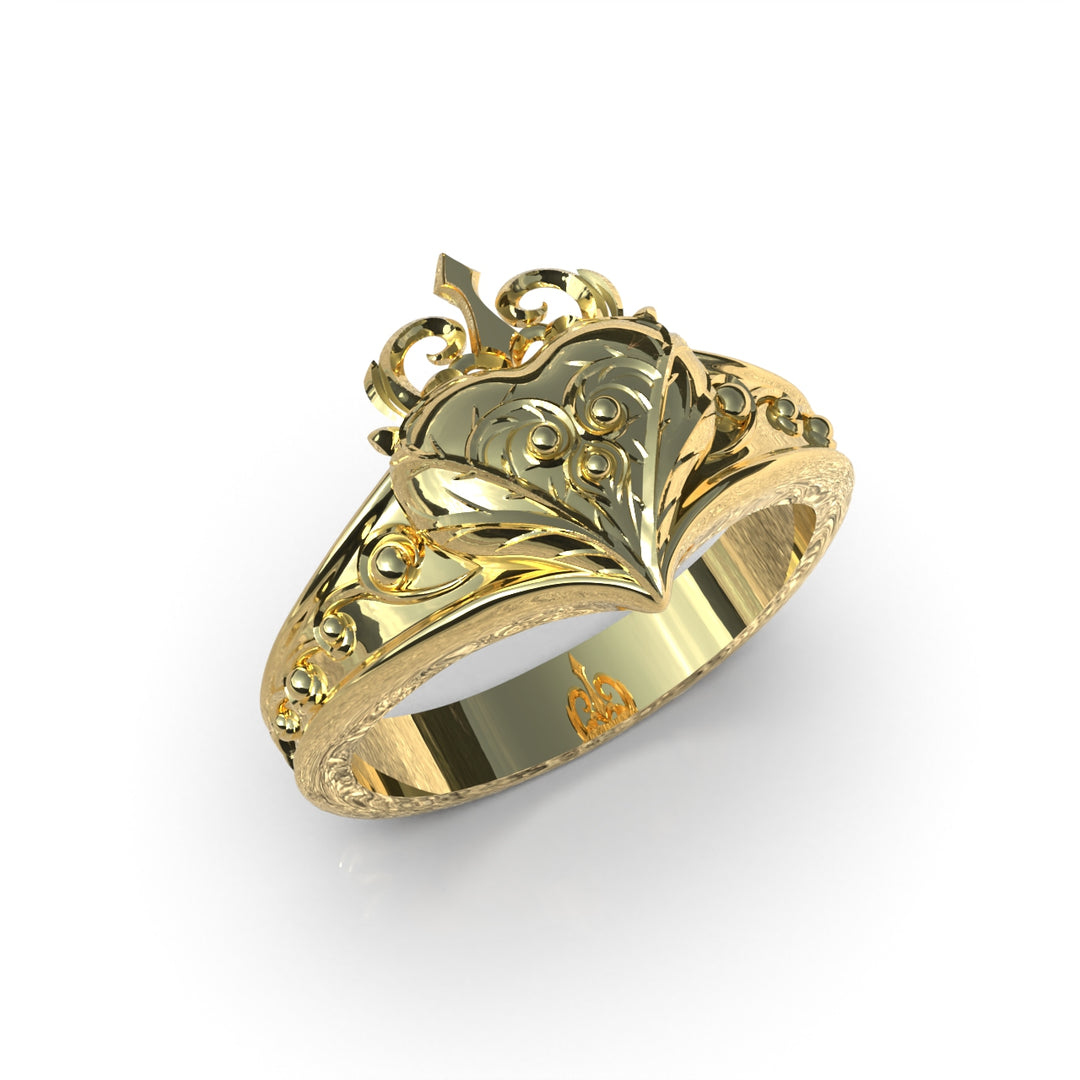 Anillo Heart Flower