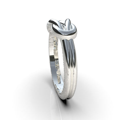 White Knot Ring