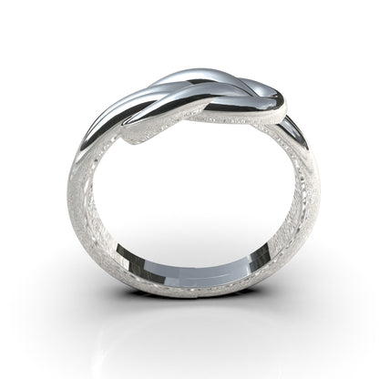 White Knot Ring