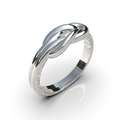 White Knot Ring
