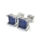 6mm square cut earrings